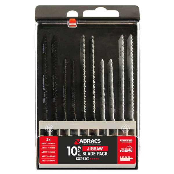 Abracs Jigsaw Blade 10pc mixed pack