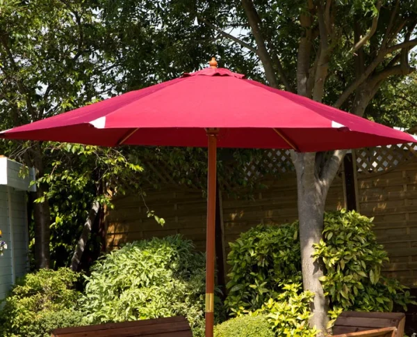 PARASOL (BURGUNDY) AND BASE SET