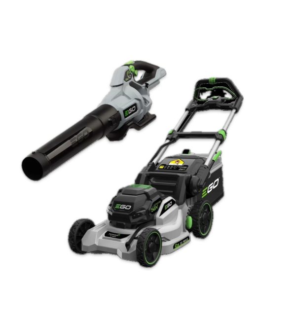 DUO HIRE- EGO BATTERY POWERED LAWNMOWER AND EGO BATTERY POWERED LEAF BLOWER