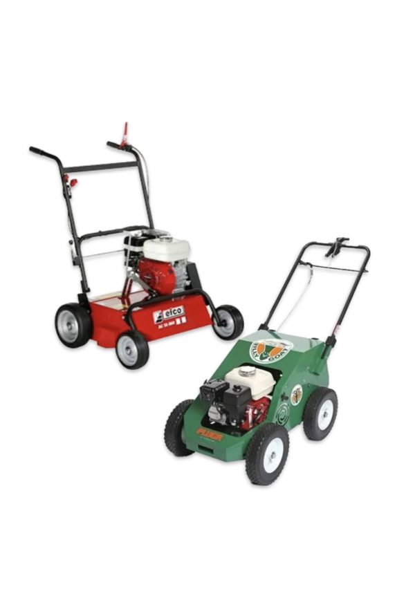 DUO HIRE- PROFESSIONAL LAWN SCARIFIER AND COMPACT 18″ AERATOR/PLUGGER